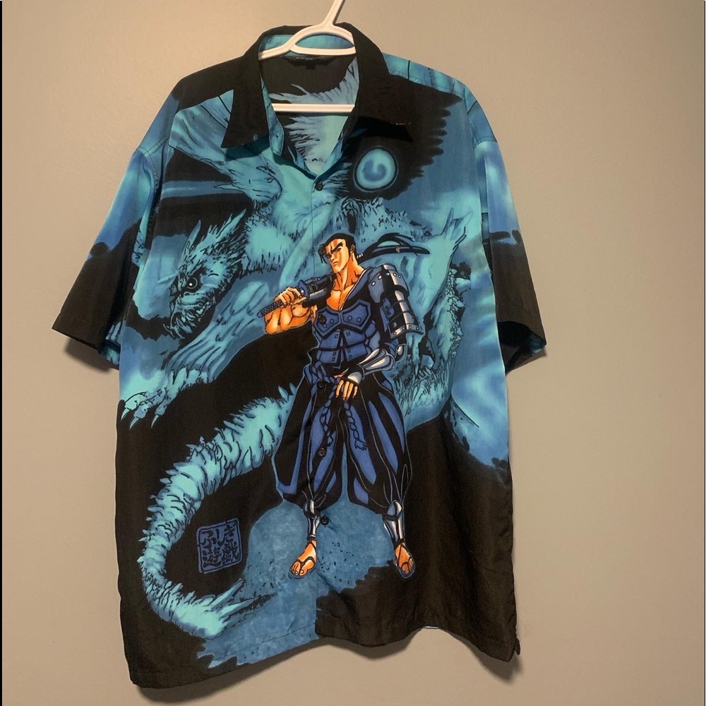 Vintage Samurai Button Up
